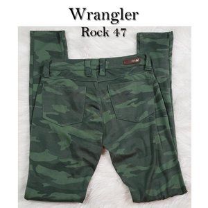 Wrangler Rock 47 Camo Jeggings Sz 26x33